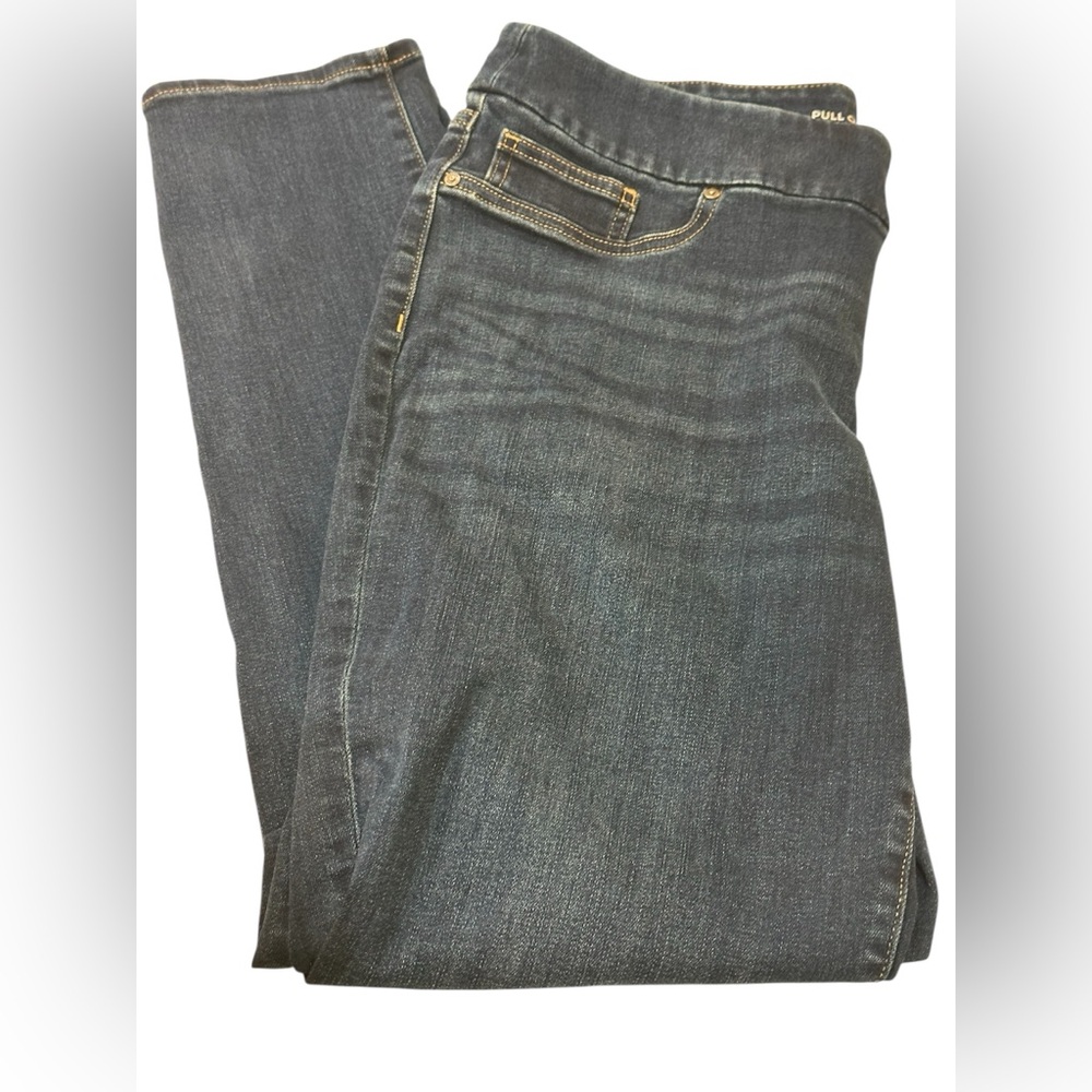 Chico's Blue Pull Up Denim Jeggings Jean